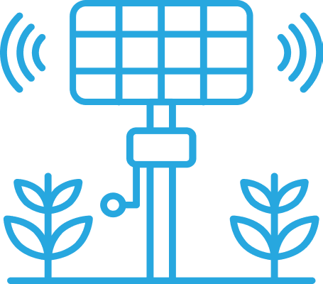 Agricultural sensing and monitoring icon.