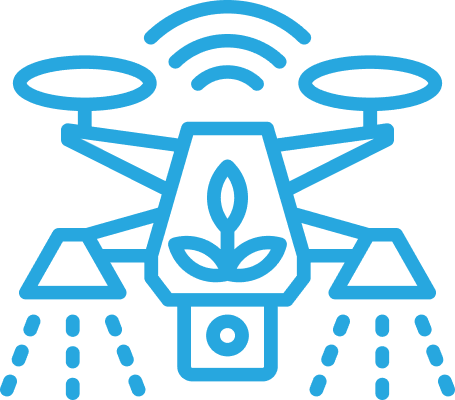 Precision spraying icon.